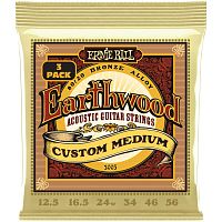 ERNIE BALL 3005 Earthwood 80/20 Bronze Custom Medium 3 Pack 10-52