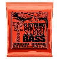 Ernie Ball 2838 струны для 6-струнной бас-гитары Nickel Bass LS Slinky 6 (32-45-65-80-100-130)