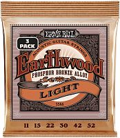 ERNIE BALL 3548 Earthwood Phosphor Bronze Light 3 Pack 11-52